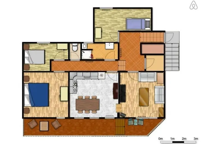 House Maharac With 3 15 Persons *